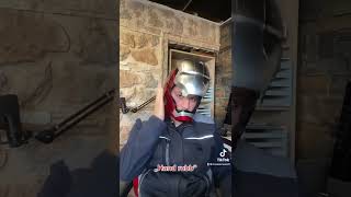 Testing the Iron Man Helmet with voice control MK5 Tony Stark Helm [upl. by Adeehsar]