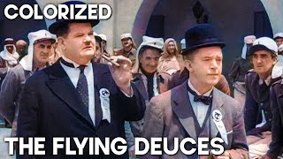 The Flying Deuces  COLORIZED  LAUREL amp HARDY  Classic Movie [upl. by Notla344]