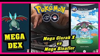 MEGA DEX  Shiny Mega Glurak X amp 100 vs Mega Bisaflor  Pokémon GO Deutsch  934 [upl. by Stroup15]