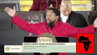 EFF Dr Mbuyiseni Ndlozi quotRamaphosa Is Suffering A Mental Conditionquot [upl. by Hiltan]