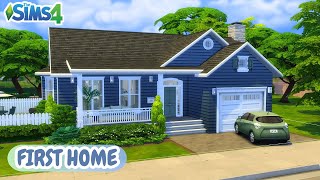 Building the PERFECT first home  Sims 4 speed build  CC [upl. by Aneehsal]