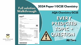 2024 Chemistry Paper 1 GCSE AQA  Predicted paper walkthrough  Single  Combined Science Higher [upl. by Dihgirb]