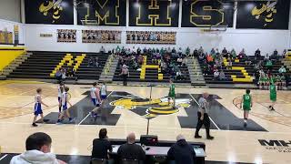 7th grade Boys Basketball vs Triton County 1st half [upl. by Nemlaz]