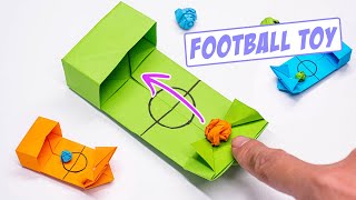 Easy origami FOOTBALL TOY  Moving paper toys football pop it [upl. by Vitek]