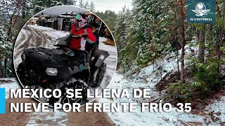 No no es en Europa es México frente frío 35 trae paisajes nevados al país [upl. by Thia]