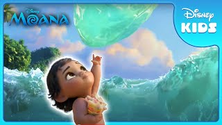 Baby Moana Explores the Ocean 🌊  Moana  Disney Kids [upl. by Chilton]