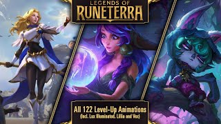 All 122 Level UpAscend Animations inc Lux Illuminated Lillia and Vex  Legends of Runeterra [upl. by Pack821]