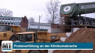 Probefüllung an der Klinikumsbrache in Minden [upl. by Latouche]