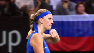 Maria Sharapova RUS derrota a Petra Kvitova CZE [upl. by Annayak393]