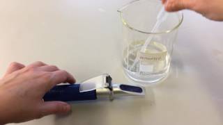 How to use a hand held refractometer to measure salinity [upl. by Jews]