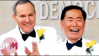 Top 10 Same Sex Celebrity Weddings [upl. by Erdne]