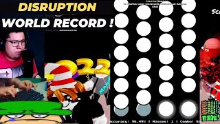 DISRUPTION LEFT SIDE 33 MISS  WORLD RECORD   Roblox FNF Funky Friday [upl. by Willy]