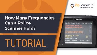 How Many Frequencies Can a Police Scanner Hold  Tutorial [upl. by Cruz]