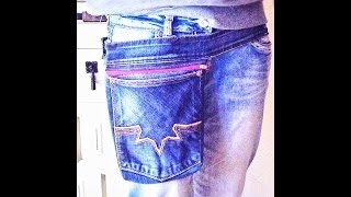 Bodytasche aus SecondHand Jeans [upl. by Darooge]