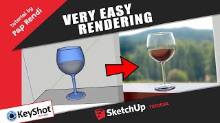 SIMPLE RENDERING  SketchUp 3D Model with Keyshot [upl. by Domenic712]