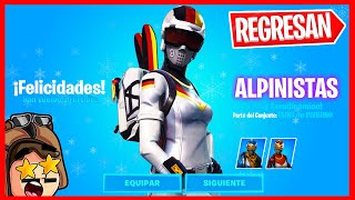 😍¿CÚANDO VOLVERÁN las SKINS ALPINISTAS a FORTNITE 2020🚀 Alpine Skins❄️😱 [upl. by Alegnatal]