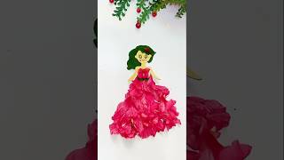 Hibiscus 🌺🌺🌺 flower doll  Doll art shorts shortsfeed youtube reuse Crafterrozee [upl. by Faun]