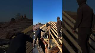 Hipped roof on a double storey extension carpenter carpentry joinery builder roofing diy [upl. by Akemot]