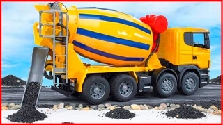 Cement Mixer Truck  Kids Cartoon  Construction Vehicle for children  Learn Transport Pa [upl. by Derej835]