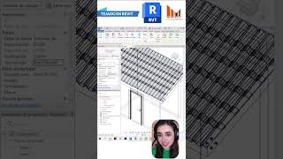 ¿CÓMO COLOCAR TEJAS EN REVIT arquitectura revit tutorial tips hacks ingenieriacivil bim [upl. by Boesch]