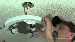 How To Replace A Ceiling Light Fixture [upl. by Adelind]