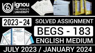 BEGS 183 SOLVED ASSIGNMENT 202324  BEGS 183 SOLVED ASSIGNMENT 202324 IN ENGLISH  BEGS 183 [upl. by Green]