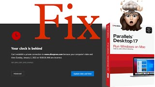 Fix YOUR CLOCK IS BEHIND in Parallels Desktop 17after Trail Mac M1 ll ZeRoundisLive [upl. by Richmal]