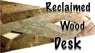 Reclaimed Wood Desk Top DIY [upl. by Engvall160]