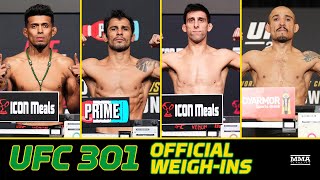 UFC 301 Pantoja vs Erceg Official WeighIns  MMA Fighting [upl. by Linzy544]