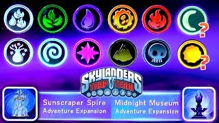 Skylanders Trap Team quotLightquot amp quotDarkquot Element Adventure Packs in Game Menus [upl. by Akinohs]