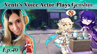 Ventis English Voice Actor plays GENSHIN IMPACT Part 40 Quality Time with Ei [upl. by Nnayram]