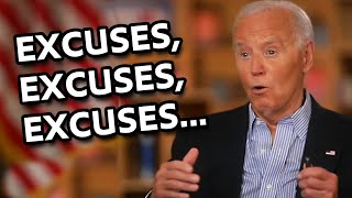 EXCUSES EXCUSES EXCUSES Bidens PostDebate Interview [upl. by Schweitzer]