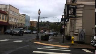 Walking Around Downtown Aberdeen WA Raw Sound Some Wind Noise Around Library [upl. by Handbook]