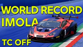 WORLD RECORD Imola Lamborghini Evo 2  TC OFF [upl. by Oniluap]