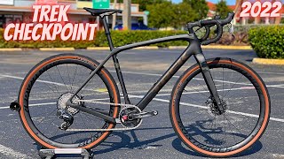 BEST GRAVEL BIKE 2022 TREK CHECKPOINT SLR 7 ETAP BETTER THEN SPECIALIZED CRUX [upl. by Hendel]