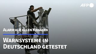 Bundesweiter Warntag Alarm auf allen Kanälen  AFP [upl. by Vanderhoek]