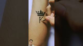 King K tattoo 👑  shorts tattoos tattooideas tattoodesign arte art artist artwork arts [upl. by Janna]