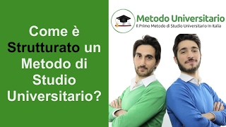 Ecco come è strutturato un Metodo di Studio Universitario [upl. by Jonathan]