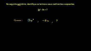 Termos coeficientes e expoentes em um polinômio [upl. by Trudi]