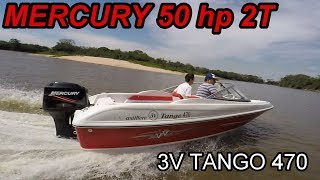 Mercury 50 hp 2 Tiempos Tango 470 Astillero 3V [upl. by Mulac]