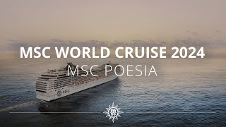 MSC World Cruise 2024 on board MSC Poesia [upl. by Adalheid]