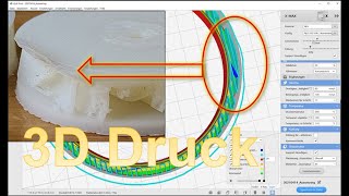 🖨 Stützstruktur bei ABS 3D Drucker Slicer von Linear auf ZickZack verbessert Überhang Rand Bereiche [upl. by Cristionna354]