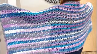 ❤️EASY Crochet Shawl Beginner Friendly crochet crochetshawl howtocrochet [upl. by Malan]