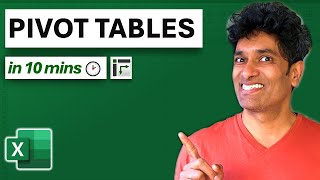 Learn Excel Pivot Tables in 10 Minutes  A complete beginners tutorial [upl. by Oirotciv867]