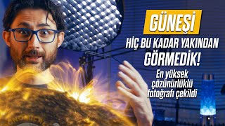 Güneşi hiç bu kadar yakından görmedik En yüksek çözünürlüklü fotoğrafı çekildi [upl. by Gentille]