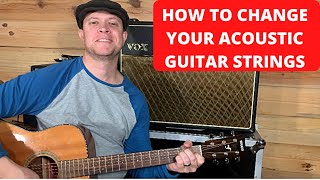 How to Change Your Acoustic Guitar Strings Yamaha [upl. by Lauryn382]