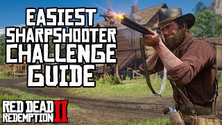 How to Quickly Pass the Sharpshooter Challenge Red Dead Redemption 2 [upl. by Ronel]