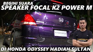 Honda Odyssey RB1 Installed Focal K2 Power M Speaker 3way plus Sub [upl. by Kerrill200]