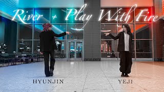 KPOP IN PUBLIC  ONE TAKE YEJI x HYUNJIN  River  Play With Fire [upl. by Rinna994]