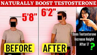 HEIGHT INCREASE AFTER 17 👉 TESTOSTERONE se  Naturally Boost Testosterone Level for Height Growth [upl. by Liam]